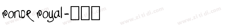 ronde royal字体转换